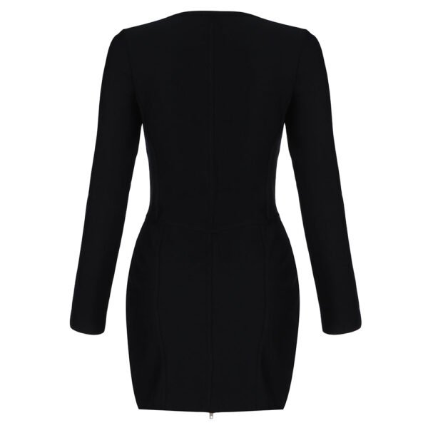 Lessie Long Sleeve Zip Front Mini Dress - Image 2