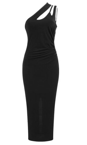 Kensley One Shoulder Strap Midi Dress