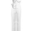 Kai Strapless White Bow Detail Jumpsuit