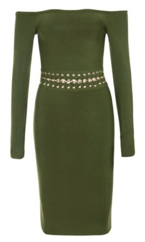 Marzia Off Shoulder Long Sleeve Dress