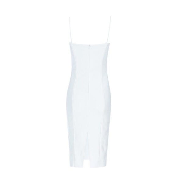 Harper White Spaghetti Strap Bandage Dress - Image 3