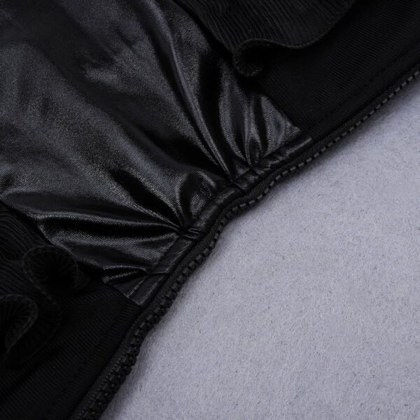 Julianna Strapless Black Frill Midi Dress - Image 10