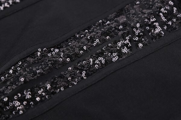 Laurel Black Bandage Dress - Image 9