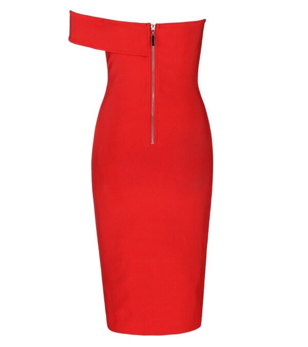 London Red Bandage Dress - Image 2