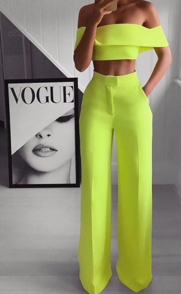 Rosanne Neon Green Two Piece Set