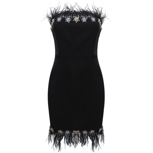 Karra Black Strapless Mini Dress