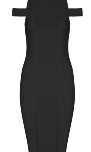 Shelby Black Bandage Dress