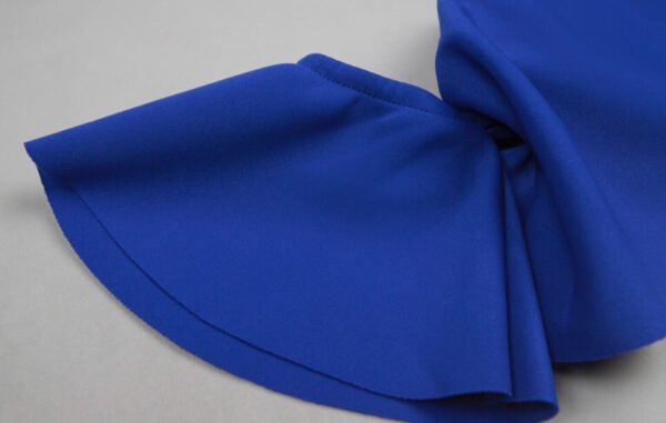 Azalea Blue Ruffle Fluted Midi Dress - Image 4