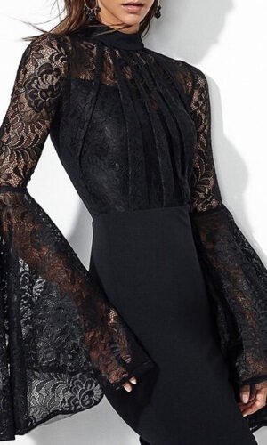 Karina Long Sleeve Lace Dress