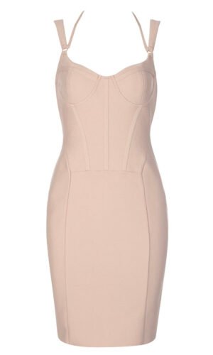 Willow Ligth Pink Sexy Halter Mini Dress