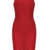 red strap mini dress