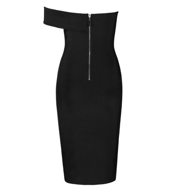 London Black Bandage Dress - Image 2