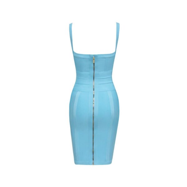 Indiana Blue Spaghetti Strap Bandage Dress - Image 2