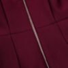 Harmoni Burgundy Long Sleeve Bandage Dress - Image 4
