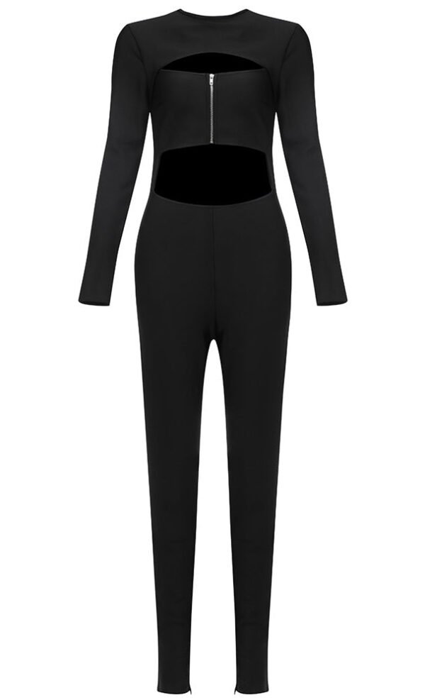 Kennedy Long Sleeve Cut Out Detail Jumpsuit - Image 5