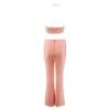 Kataleya Pink Pants Set with Crop Top - Image 2