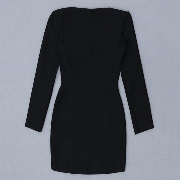 Lessie Long Sleeve Zip Front Mini Dress - Image 7