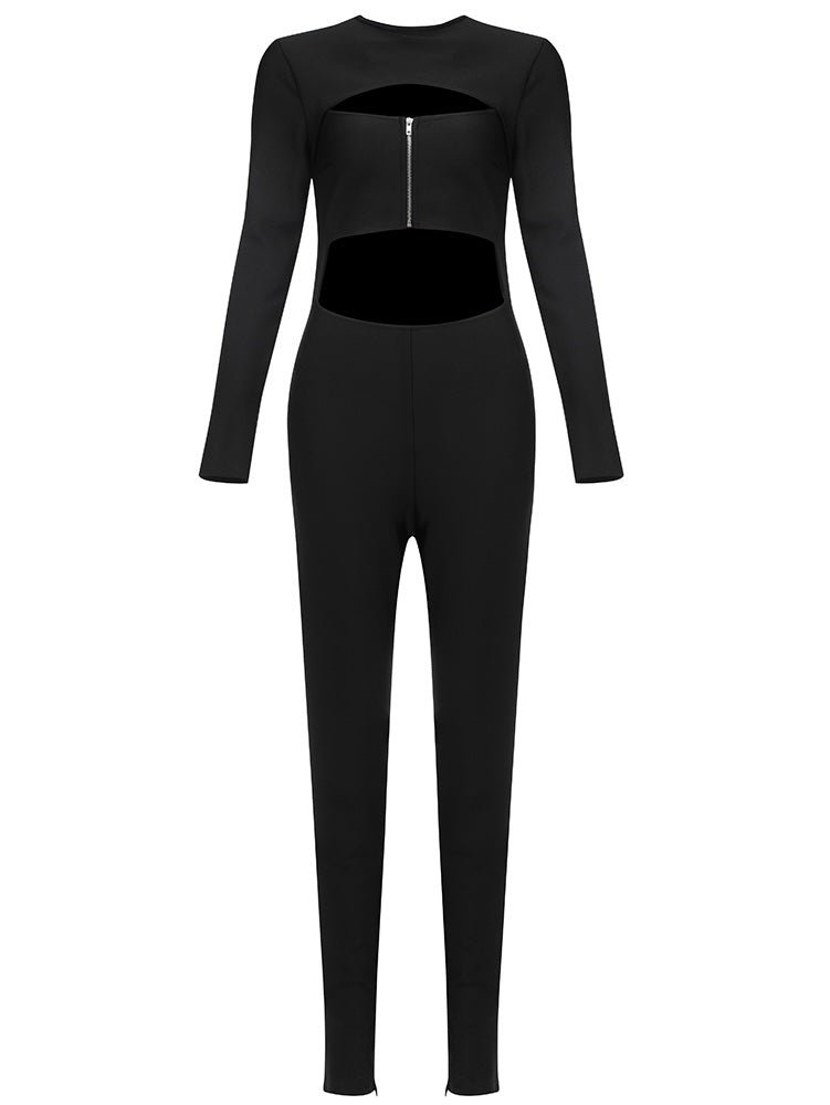 Kennedy Long Sleeve Cut Out Detail Jumpsuit