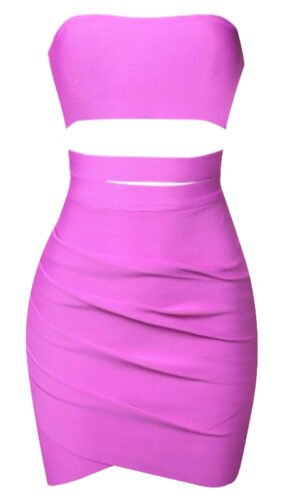 Ryleigh Purple Strapless Mini Dress
