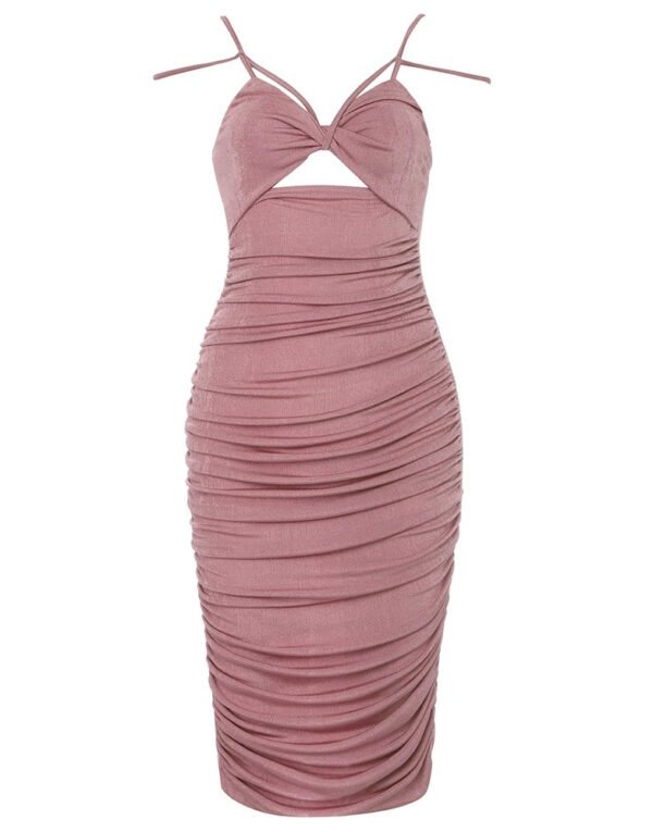 Brielle Strappy Sleeveless Open Back Midi Dress - Image 3