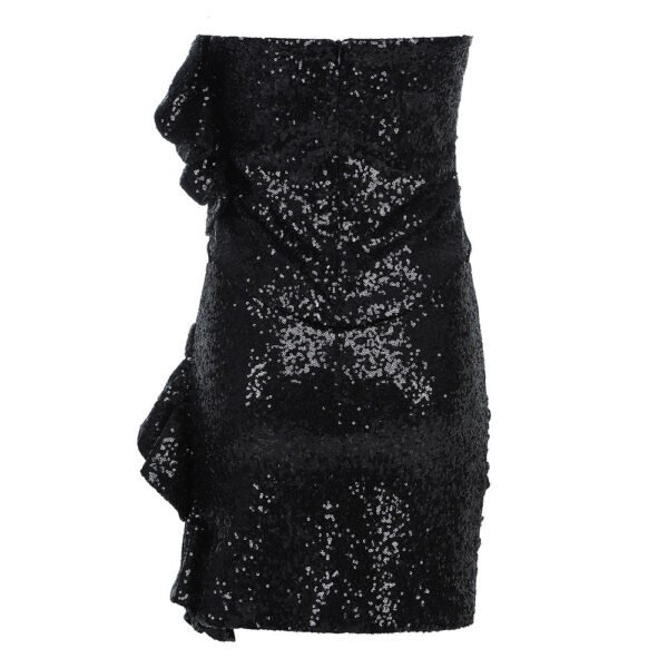 Kaori Black Strapless Sequins Two Piece Dress Set - Image 8