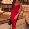 Iris Sexy Midi Bandage Dress - Image 10