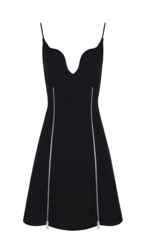 Layvin Black Spaghetti Strap Bandage Dress