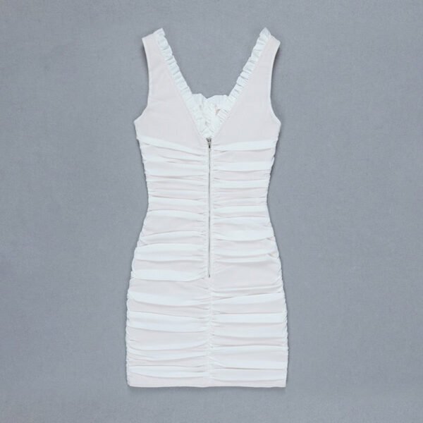 Janet White Spaghetti Strap Mini Dress - Image 3