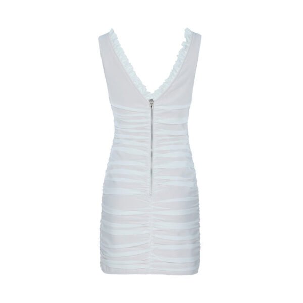 Janet White Spaghetti Strap Mini Dress - Image 5