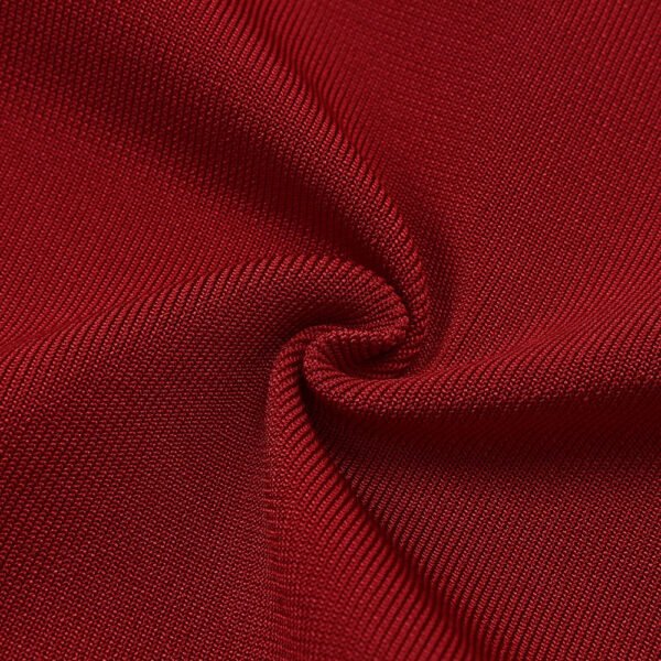 Lilly Red Tie Detail Bandage Dress - Image 9