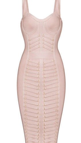 Taylor Blush Pink Bandage Dress